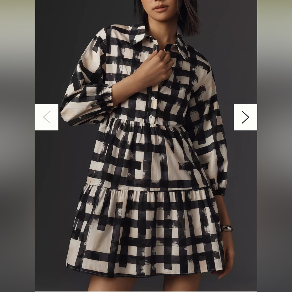 The Bettina Shirt Dress by Maeve: Mini Edition - Carbon